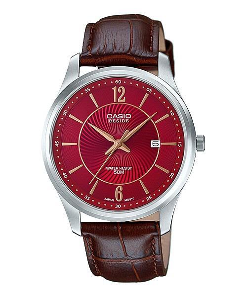 casio red dial watch
